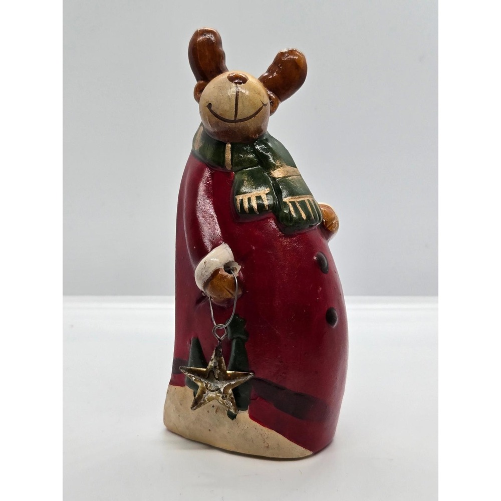 Delton Fine Collectibles Christmas Reindeer Figurine Hanging Star Decor
